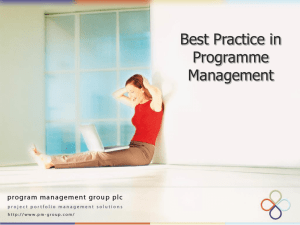 Program Office Management Information