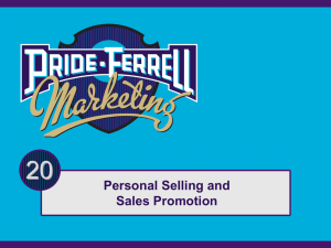 Marketing 12e - Pride and Ferrell