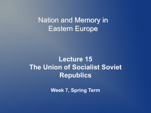 The Union of Socialist Soviet Republics