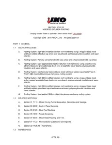SECTION 07 52 00 MODIFIED BITUMEN ROOFING Display hidden