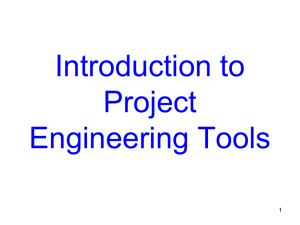 Introduction to Project Engineering Tools