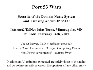 Port 53 Wars: Security of the Domain Name System and