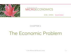 Economic Problem, Scarcity & PPC