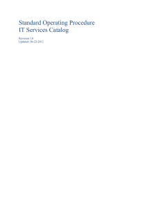 IT Services and Owners (as of 6-12-2012)