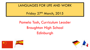 Craigmount March 27th - Edinburgh Modern Languages