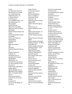 Printable Commerce Lexington Inc. Member List