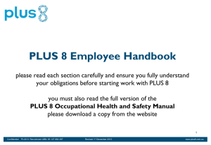 8 Employee Handbook - Plus 8 Recruitment