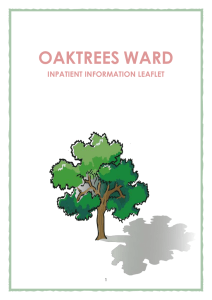 Click here to our information leaflet about Oaktrees Ward