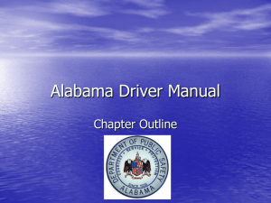 Alabama Driver Manual