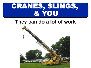 Cranes, Slings and You