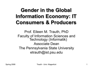 Gender in the Global Information Economy