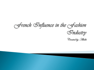 French Influence in the Fashion Industry