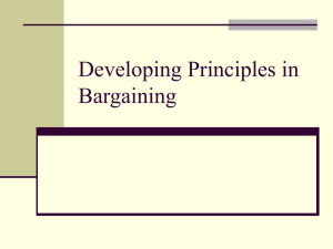 Axiomatic Approaches to Bargaining
