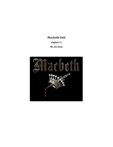 Macbeth Unit-Act2and5