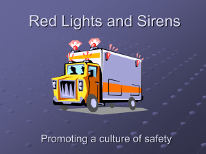 Red Lights and Sirens