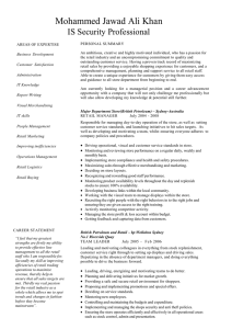 Retail Manager CV template