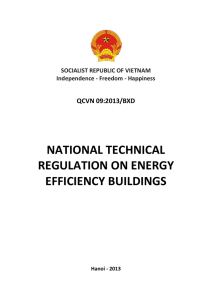 NATIONAL REGULATIONS: ENERGY EFFICIENCY BUILDING