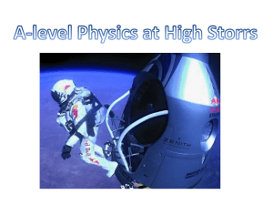 A-level Physics at High Storrs