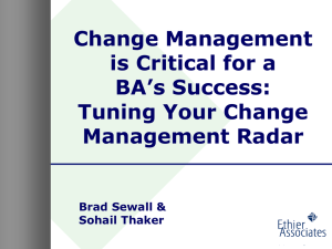 Tuning Your Change Management Radar