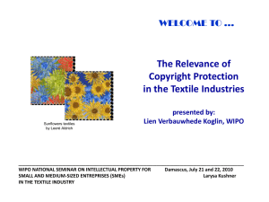 The Relevance of Copyright Protection in the Textile Industry