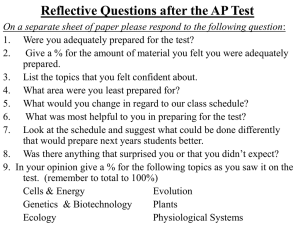 5 Review Exercises for AP& IB Exams