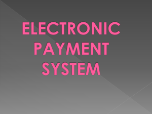 ELECTRONIC PAYMENT SYSTEM
