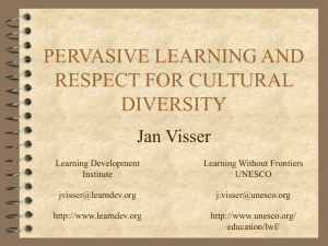 pervasive learning and respect for cultural diversity