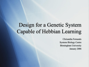 Engineering Learning in Unicellular Organisms