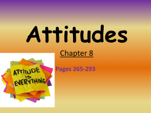 8 Attitudes chp 8