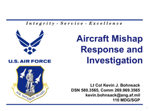 Bohnsack–Aircraft Mishap Invesitgation and Response