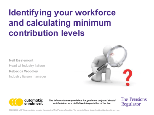 our identifying your workforce and calculating minimum