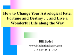 How to Change Your Astrological Fate, Fortune