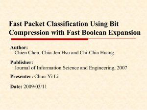 Bit Compression Algorithm - CSIE -NCKU