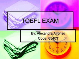TOEFL - proficiencytests