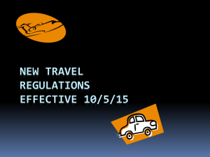 New Travel Regulations Powerpoint