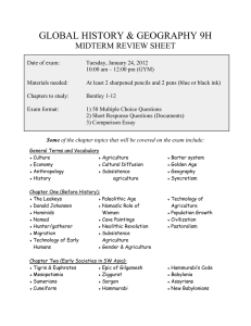 midterm review sheet - global history