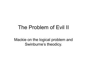 The Problem of Evil II