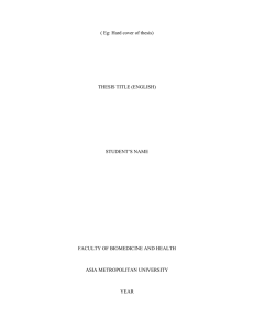 Example of thesis JUNE 2014