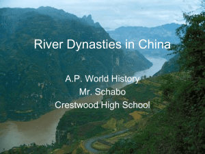 4.4 – River Dynasties in China