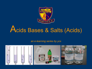 Acids Bases & Salts