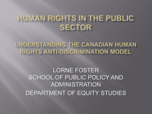 Human Rights in the Public Sector