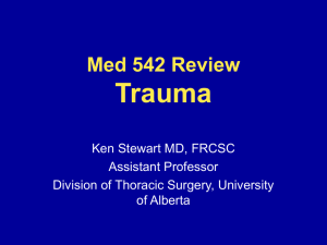 Med 542 Review - Division of General Surgery