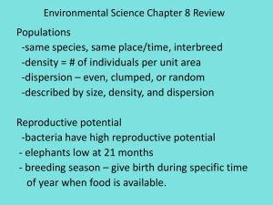Environmental Science Chapter 8 Review