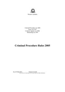 Criminal Procedure Rules 2005 - 01-c0-00