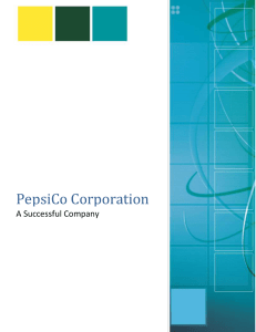 PepsiCo Corporation – A Successful Company
