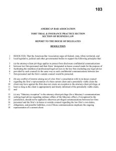 Proposed Resolution and Report
