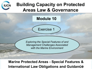 Exercise 1 (Presentation) - Protected Areas Law Capacity