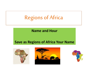Regions of Africa - My Teacher Pages
