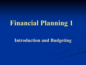 Financial Planning