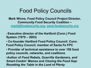 Food Policy Councils – USDA